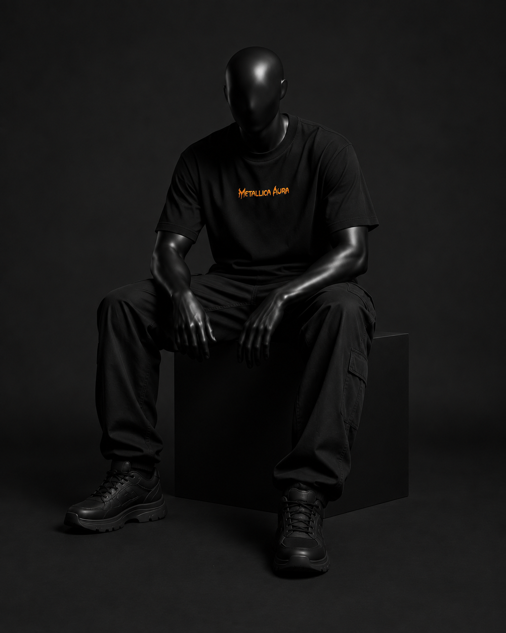 Justice Flame Tee – Black