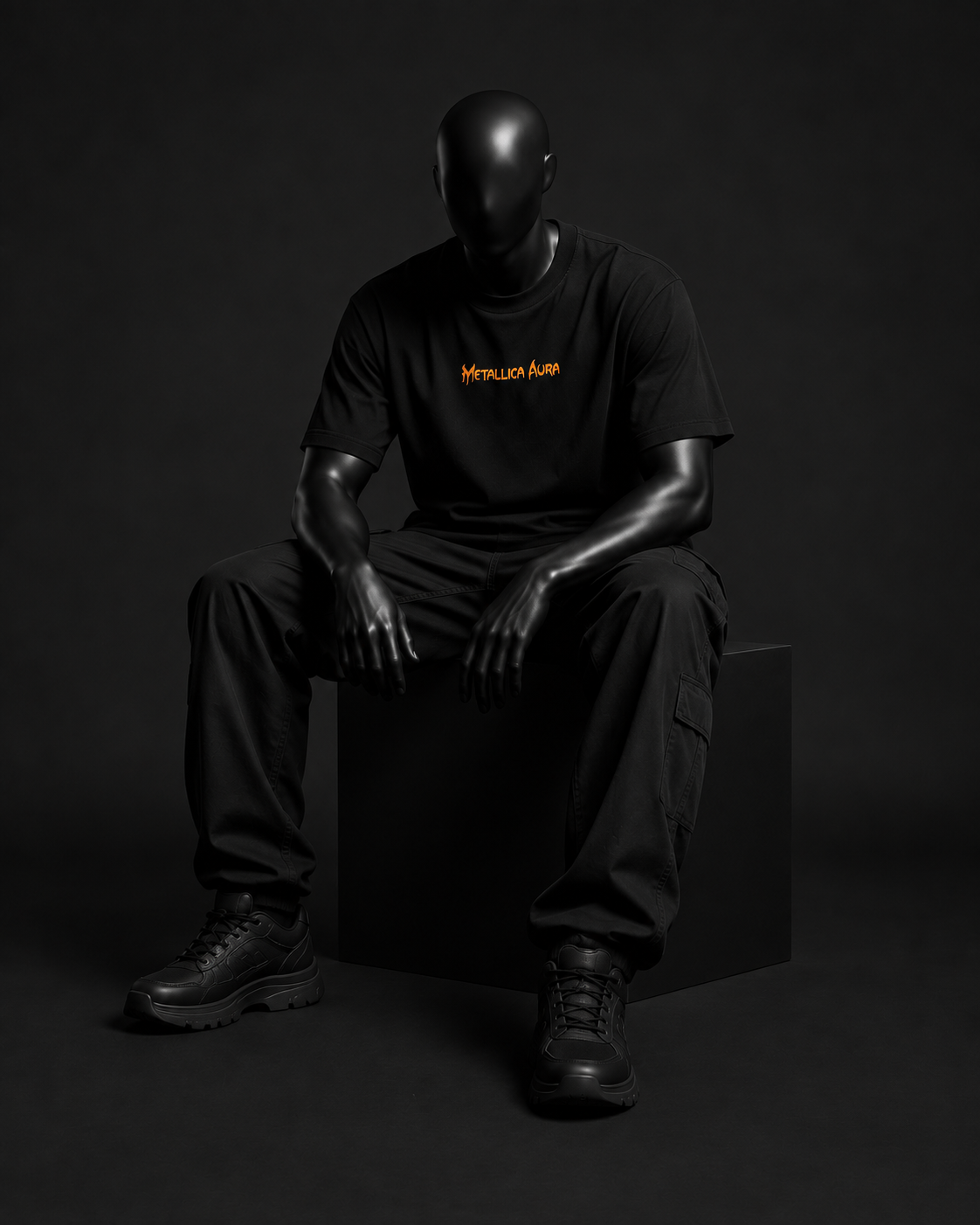 Justice Flame Tee – Black