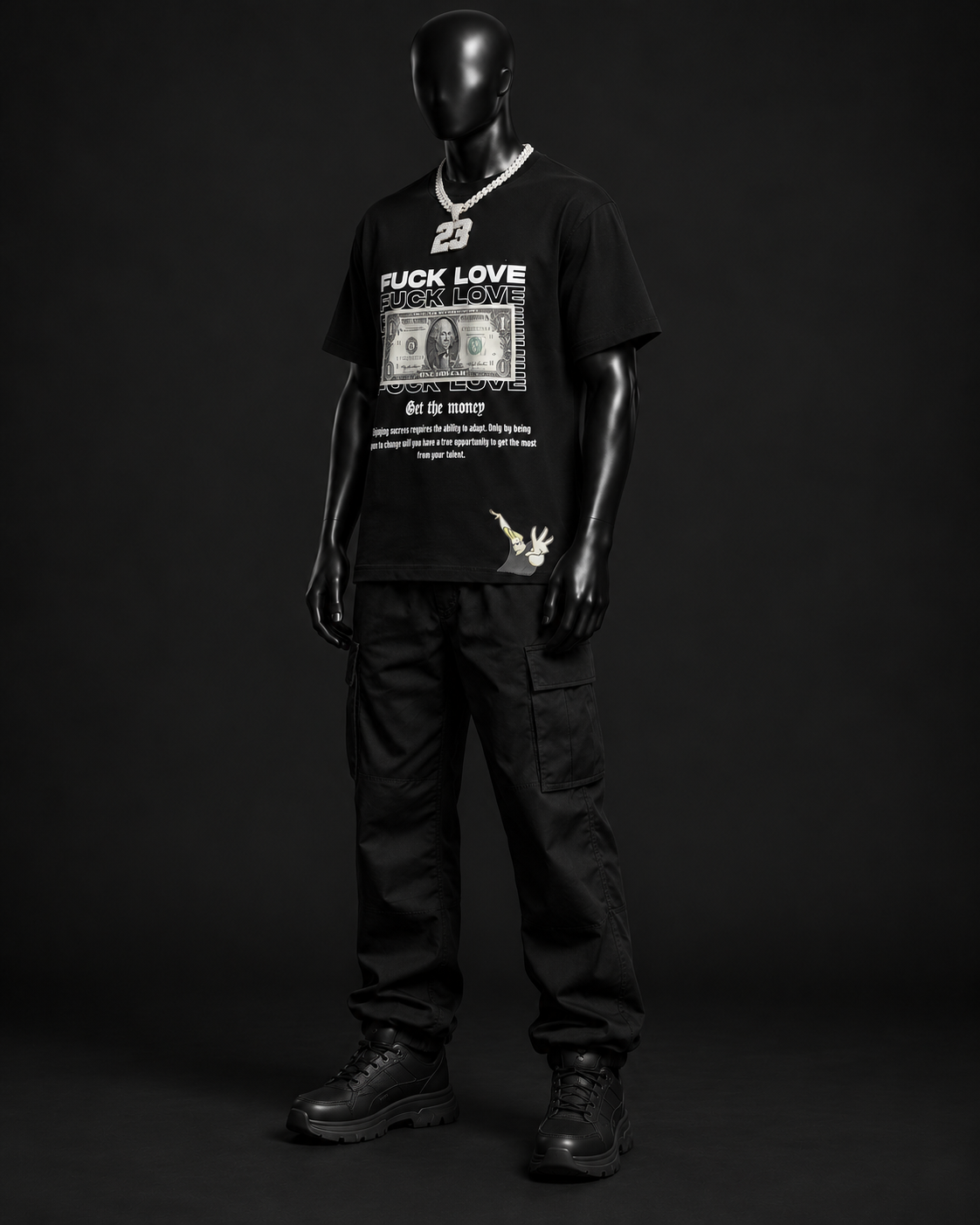 Get The Money Graphic Tee – Black