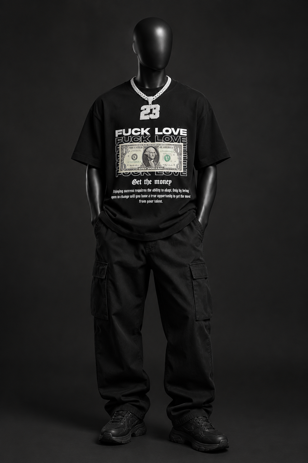 Get The Money Graphic Tee – Black