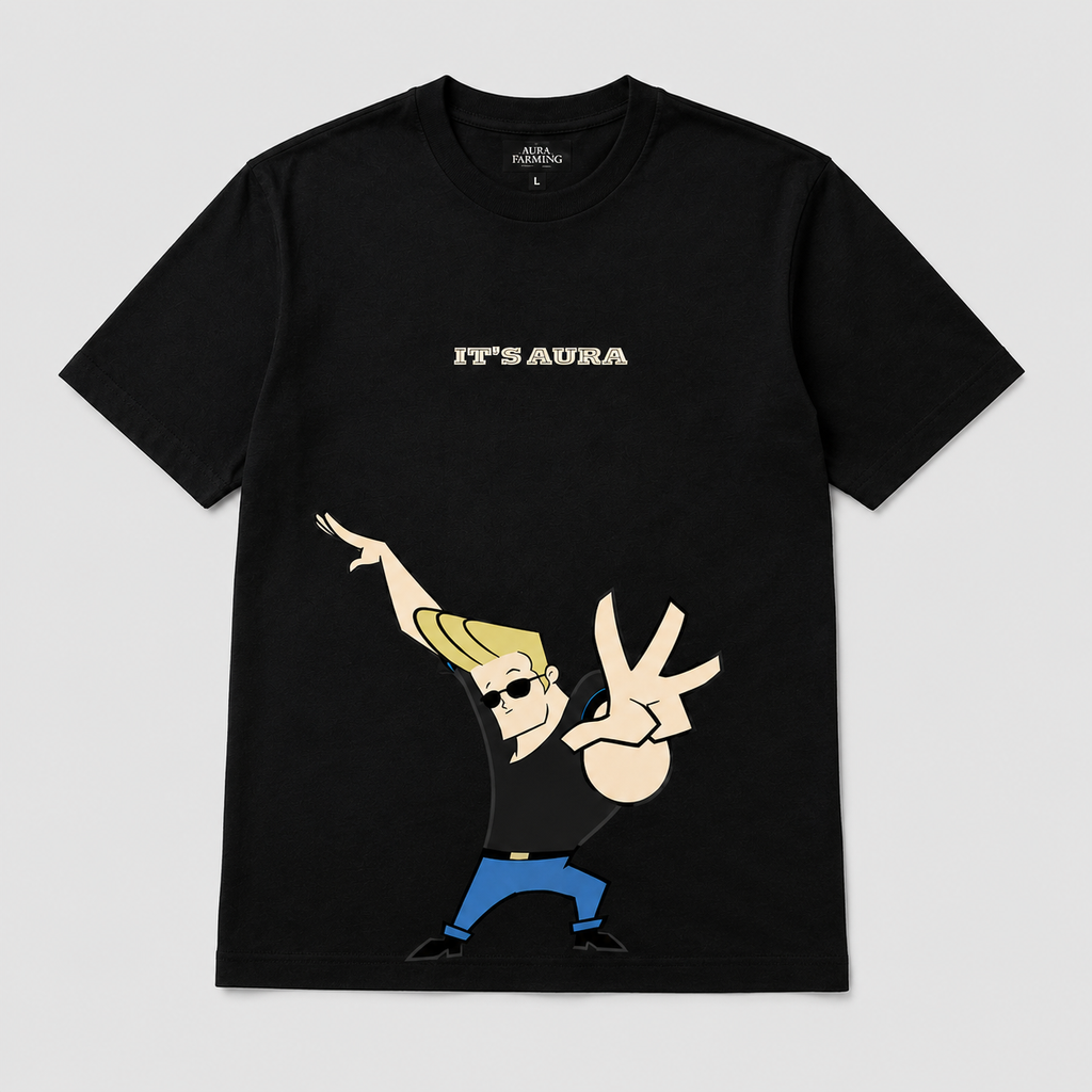 HEY MAMA Oversized Tee — Black
