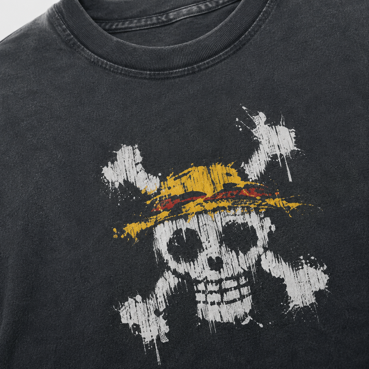 PIRATE CODE Oversized Tee — Washed Black