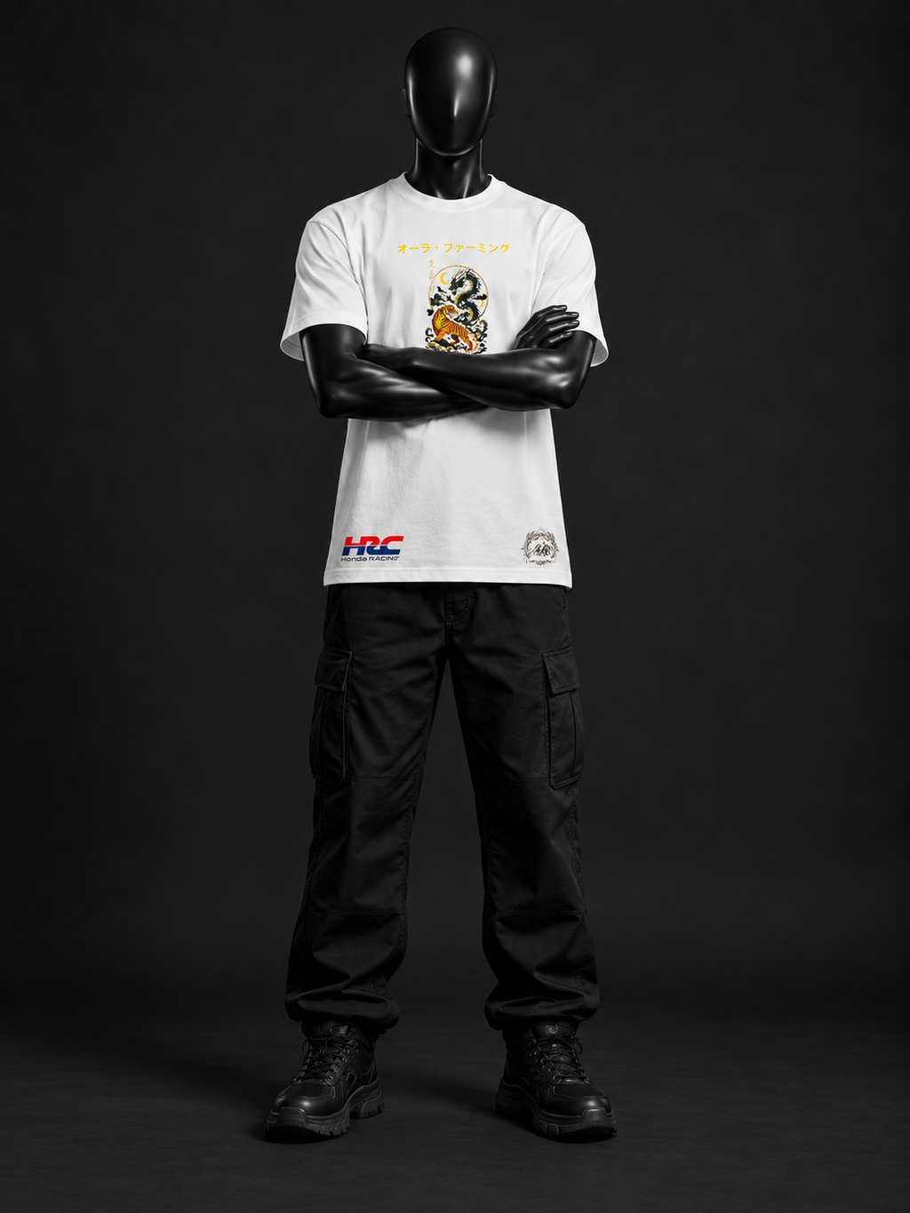 Midnight Run Oversized Tee – White