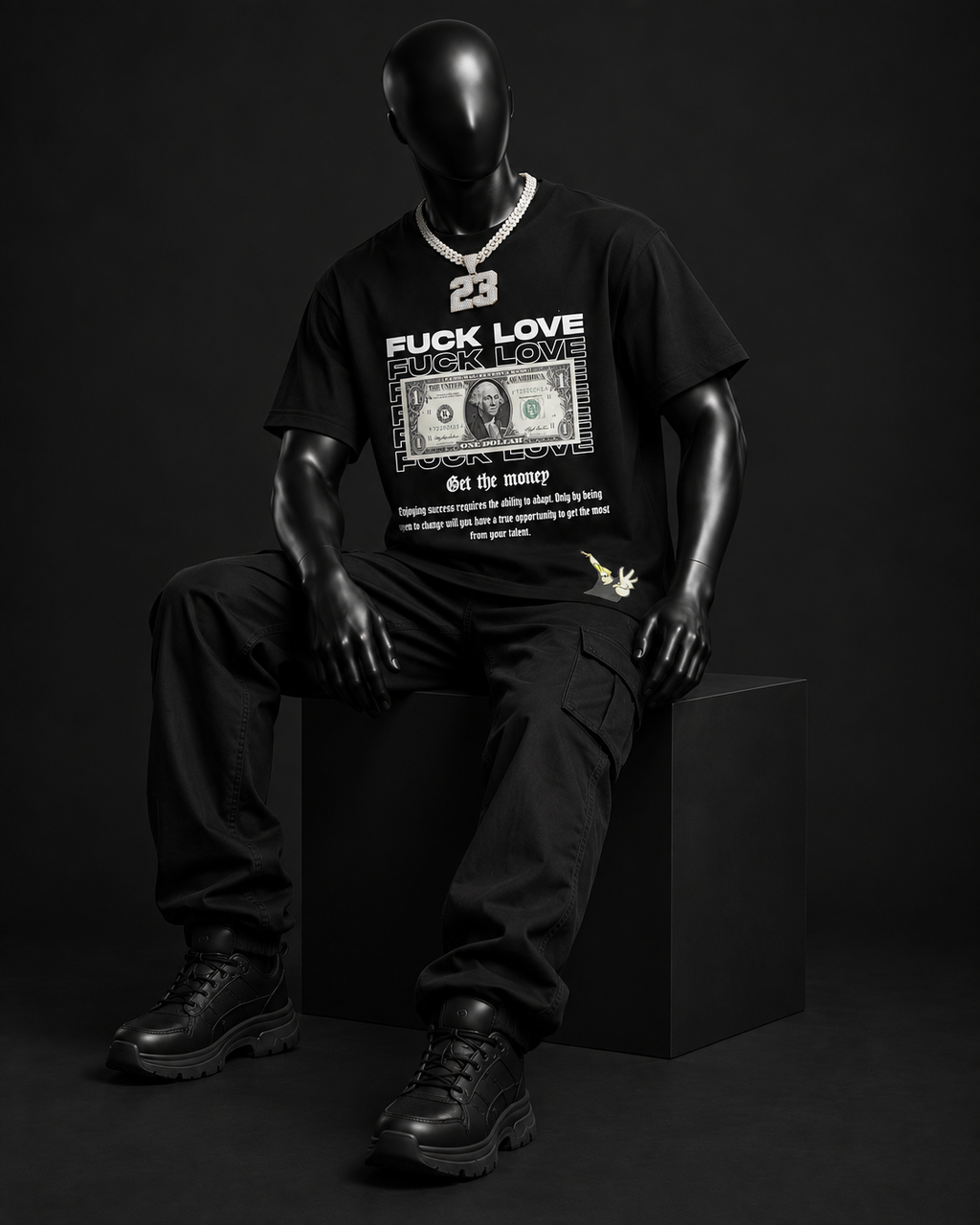 Get The Money Graphic Tee – Black