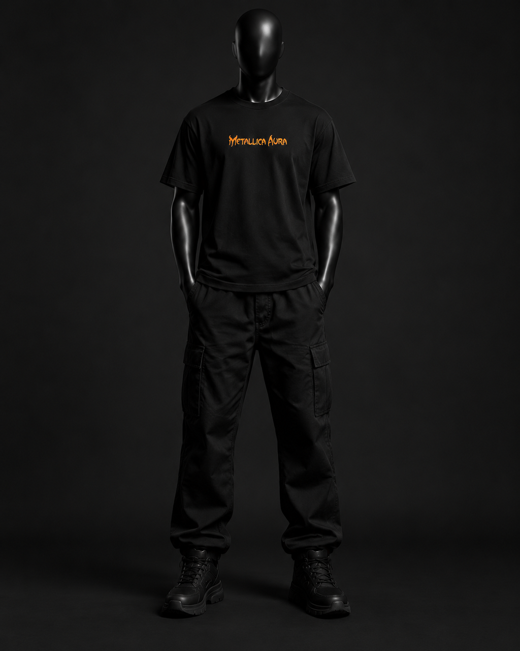 Justice Flame Tee – Black
