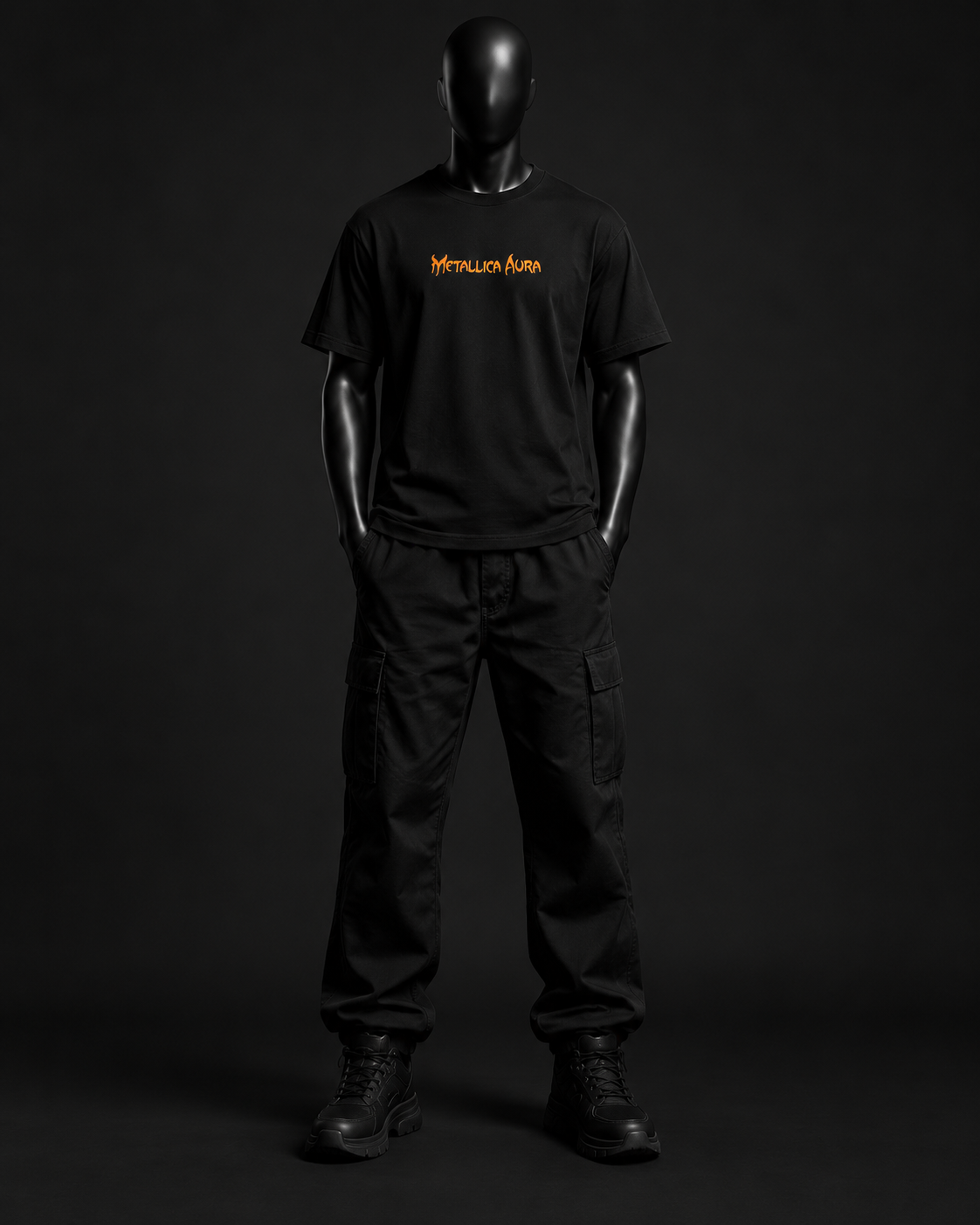 Justice Flame Tee – Black