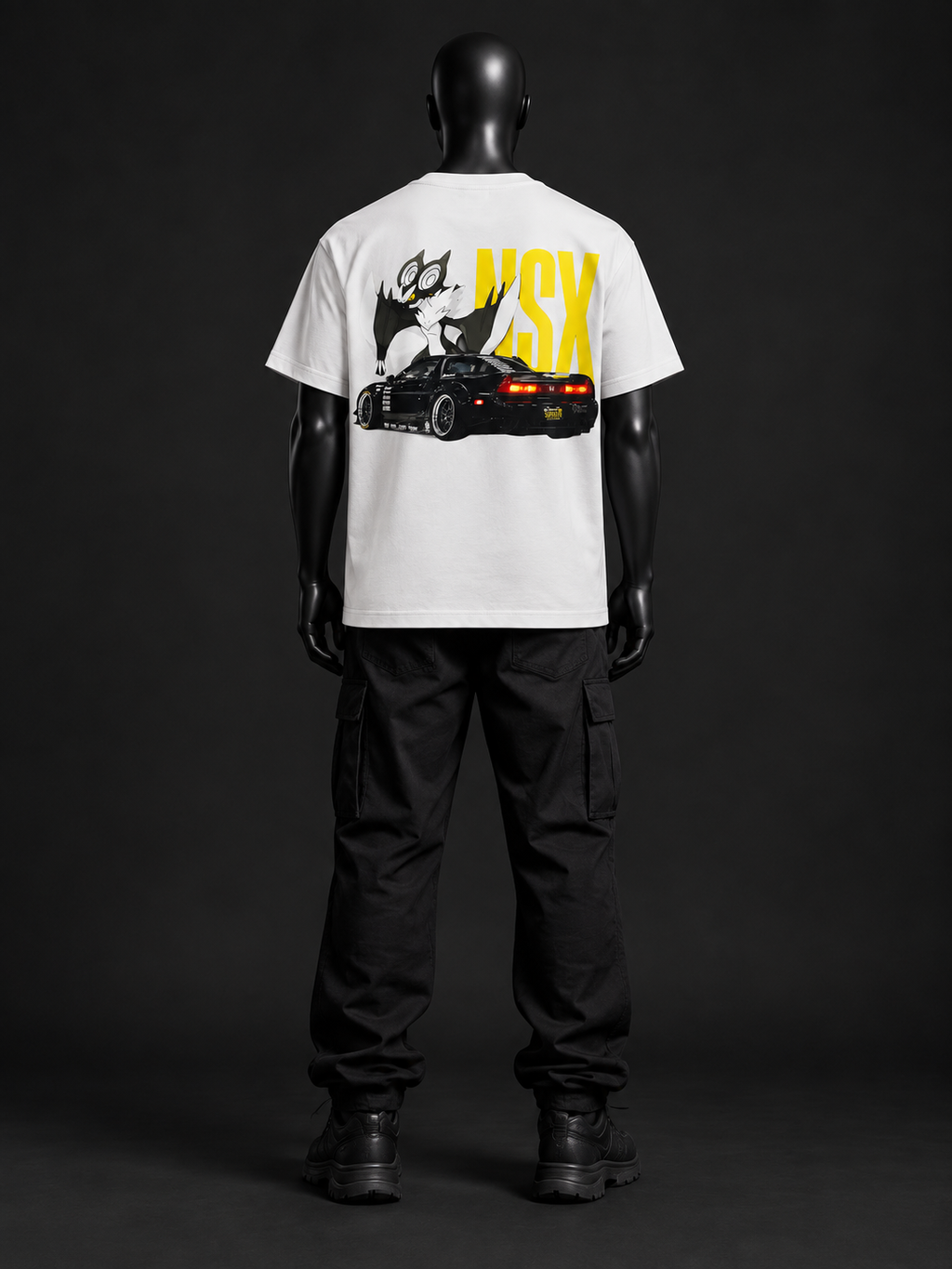 Midnight Run Oversized Tee – White