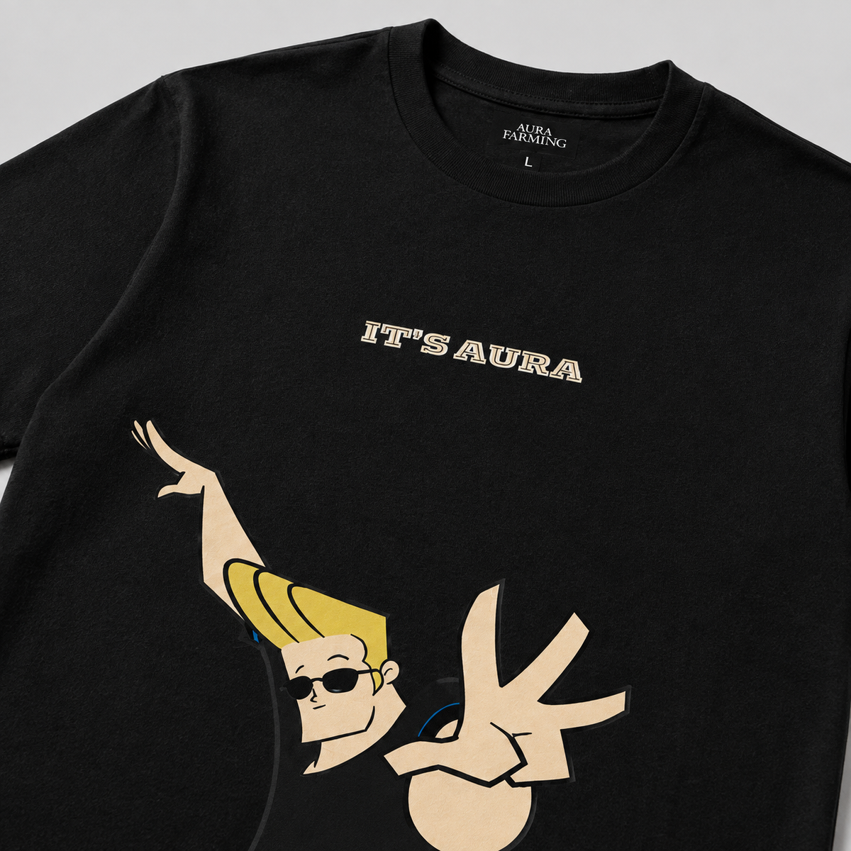 HEY MAMA Oversized Tee — Black