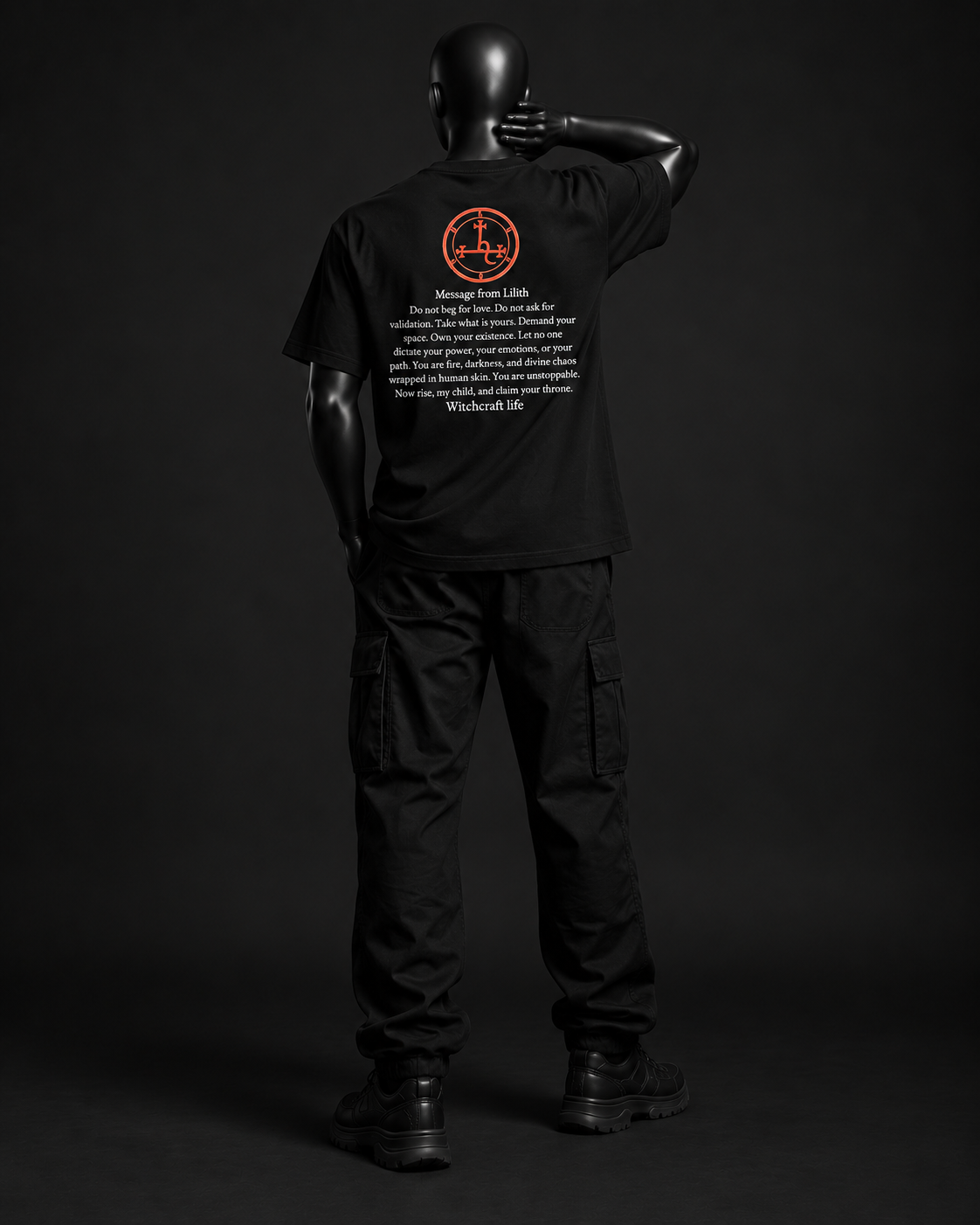 Dead Internet Oversized Tee – Black