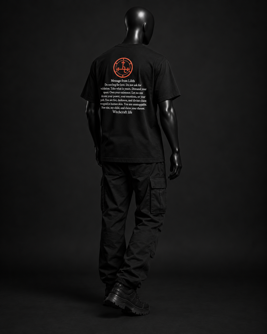 Dead Internet Oversized Tee – Black