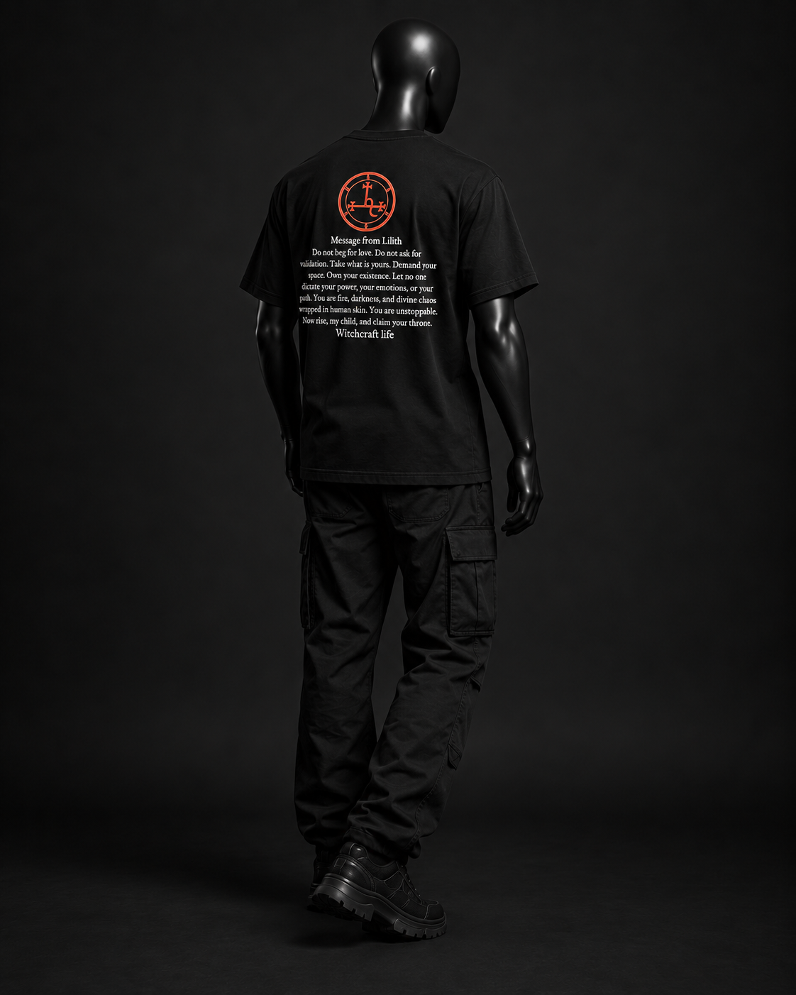 Dead Internet Oversized Tee – Black