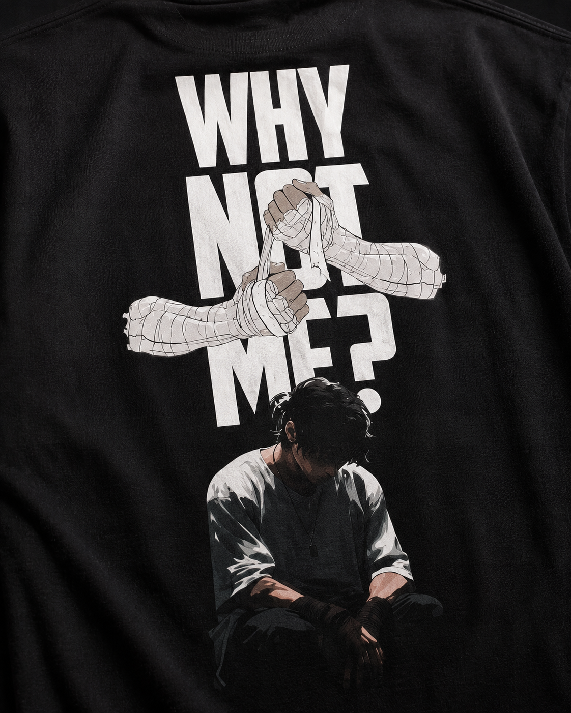 WHY NOT ME? V2 Oversized Tee — Black