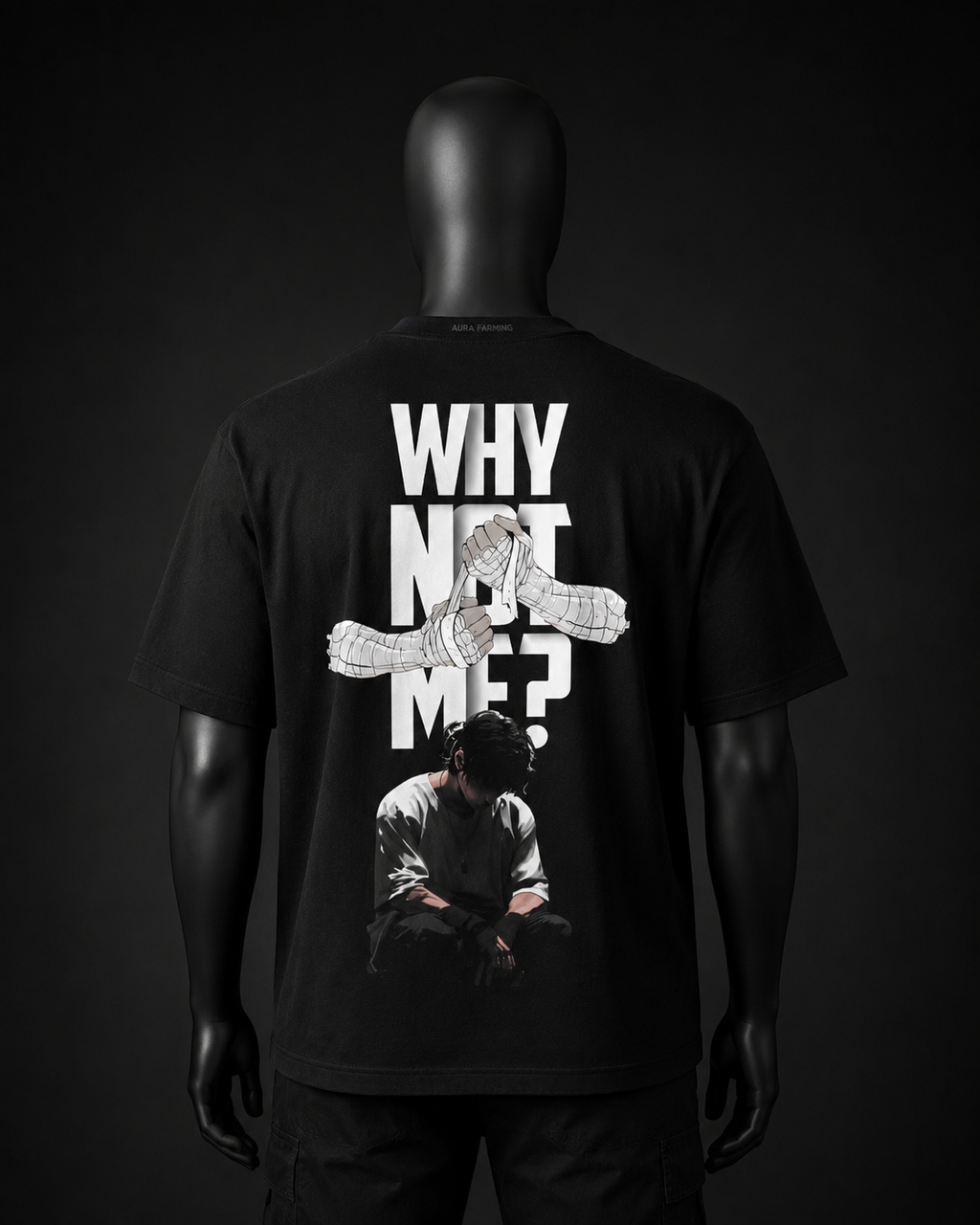 WHY NOT ME? V2 Oversized Tee — Black