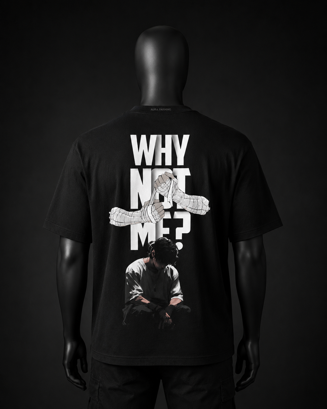 WHY NOT ME? V2 Oversized Tee — Black