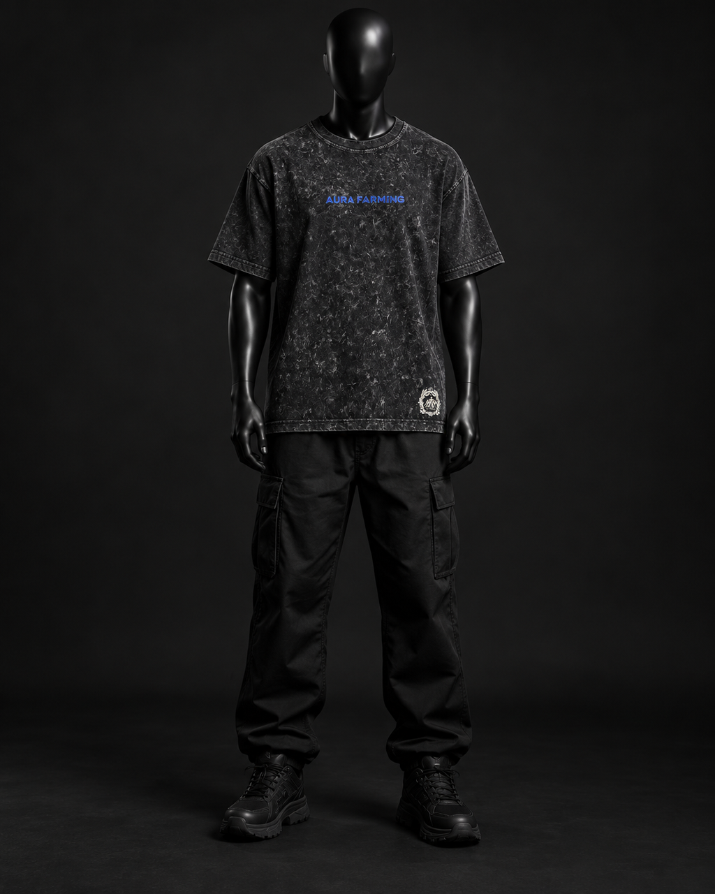 Static Archive Acid Wash Tee – Black