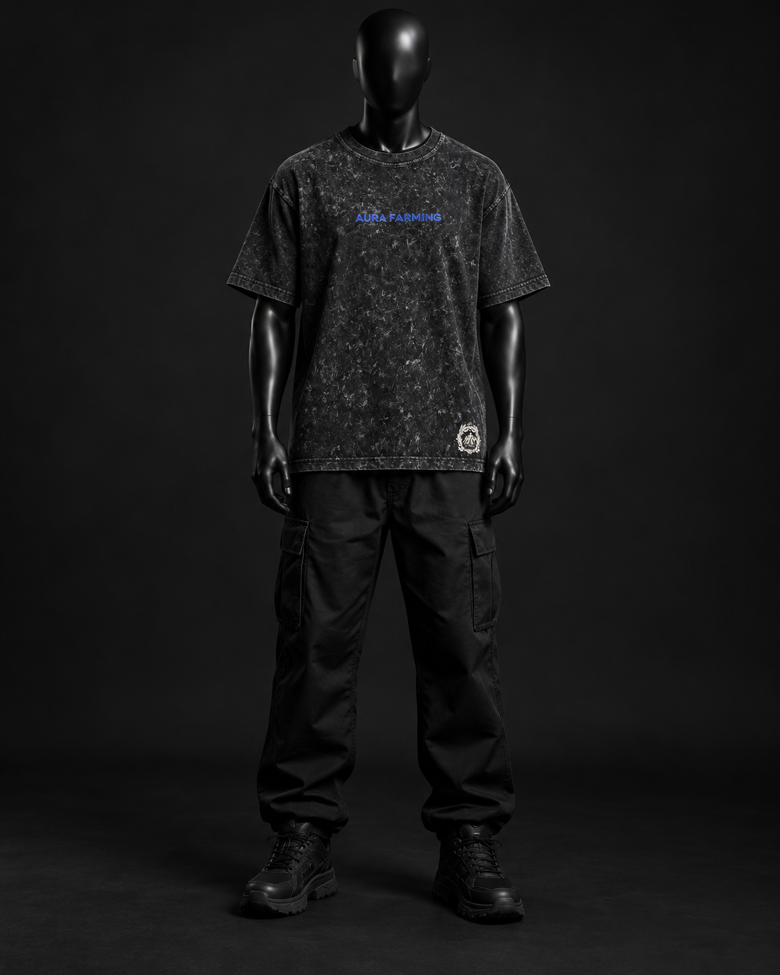 Static Archive Acid Wash Tee – Black