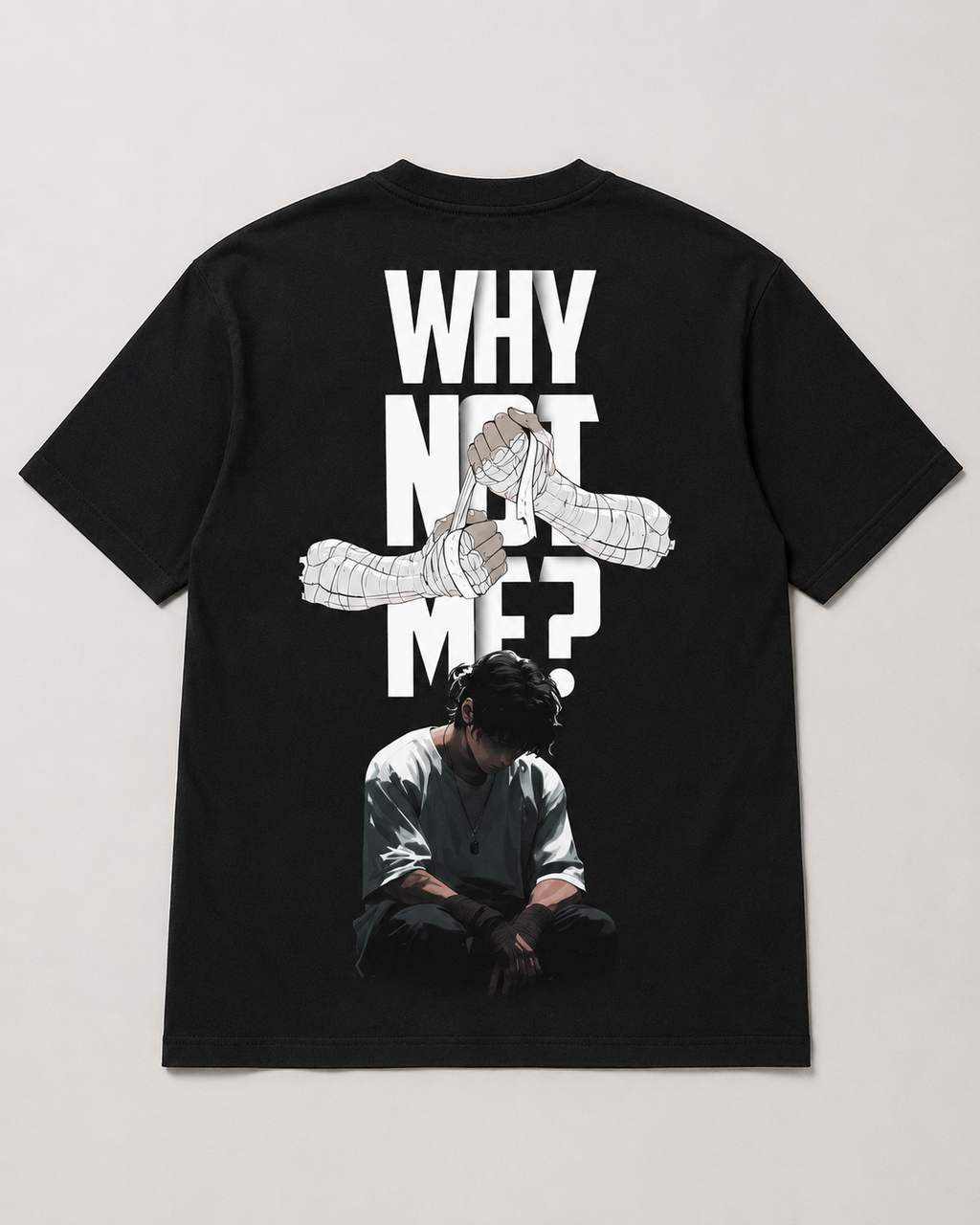 WHY NOT ME? V2 Oversized Tee — Black