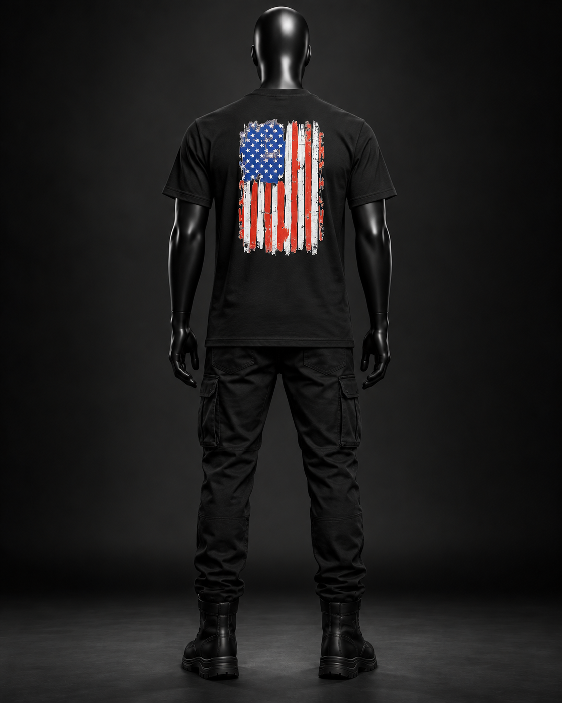 Track Division Oversized Tee – Black