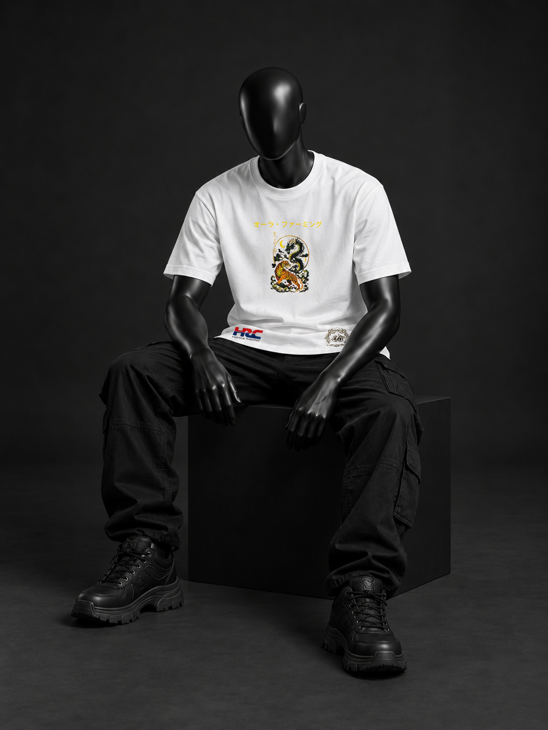 Midnight Run Oversized Tee – White