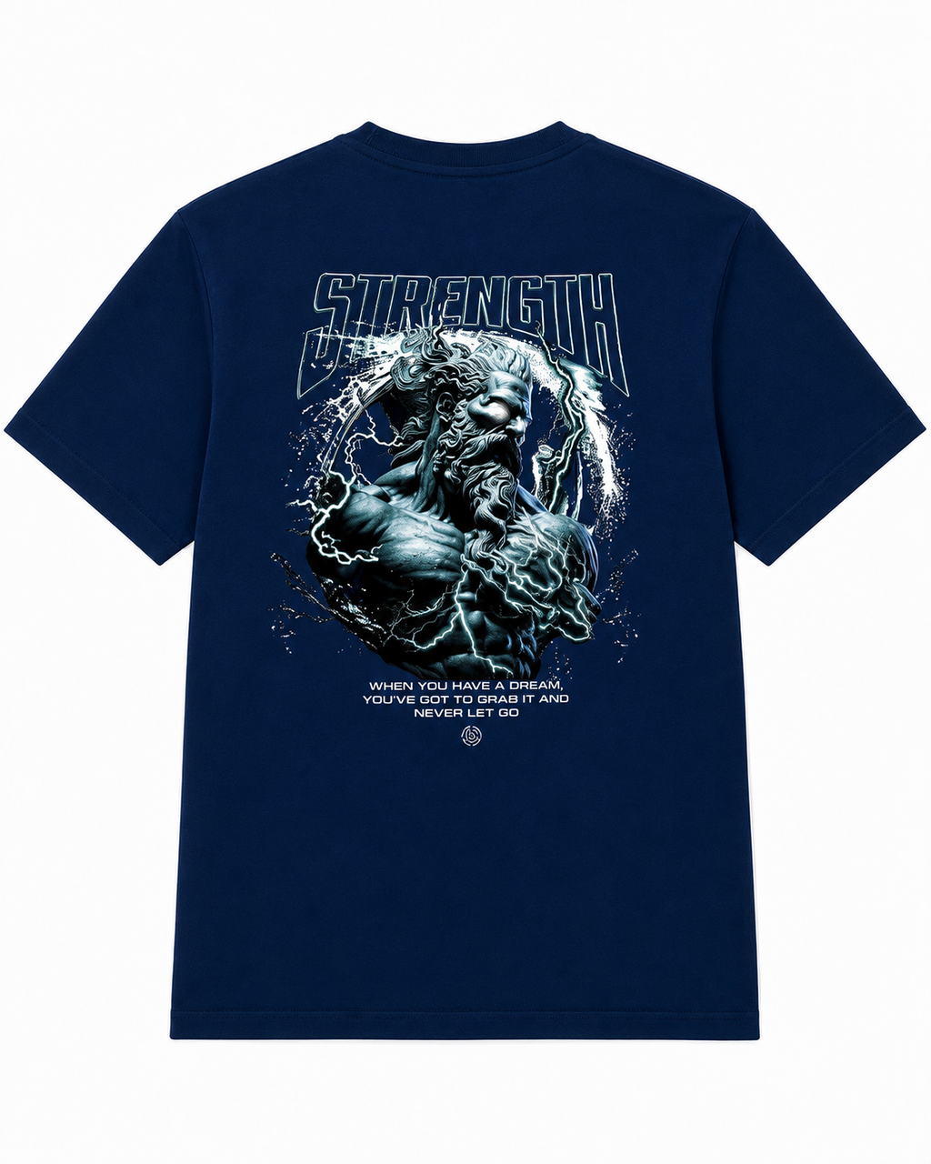 STRENGTH Oversized Tee — Navy