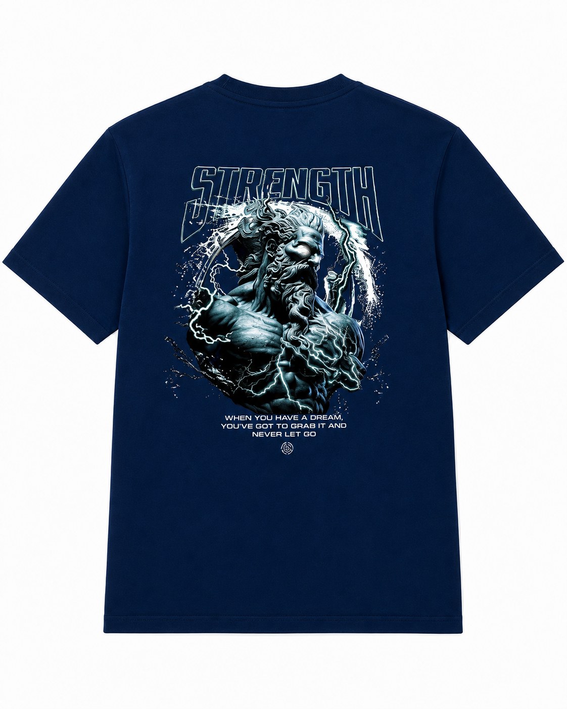 STRENGTH Oversized Tee — Navy
