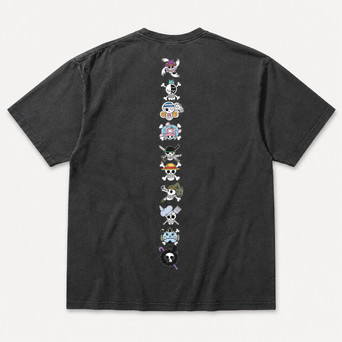 PIRATE CODE Oversized Tee — Washed Black