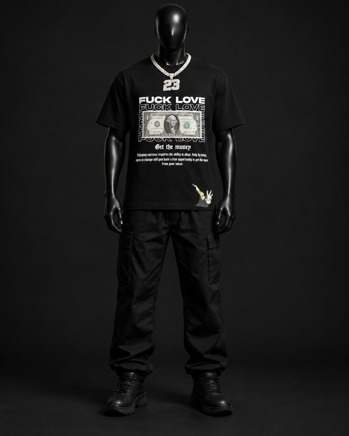 Get The Money Graphic Tee – Black
