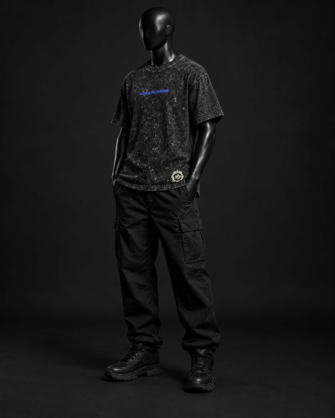 Static Archive Acid Wash Tee – Black