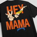 HEY MAMA Oversized Tee — Black