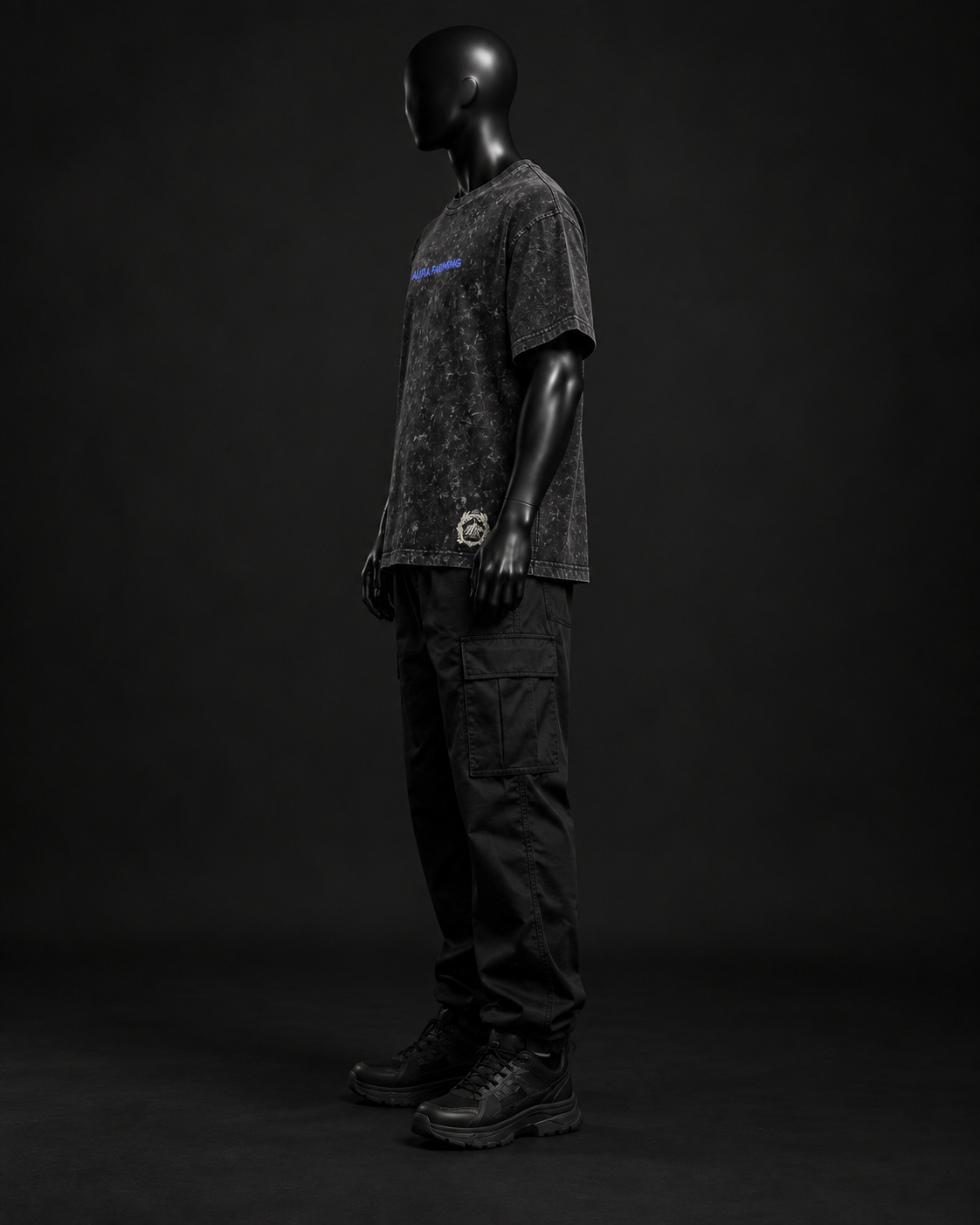 Static Archive Acid Wash Tee – Black