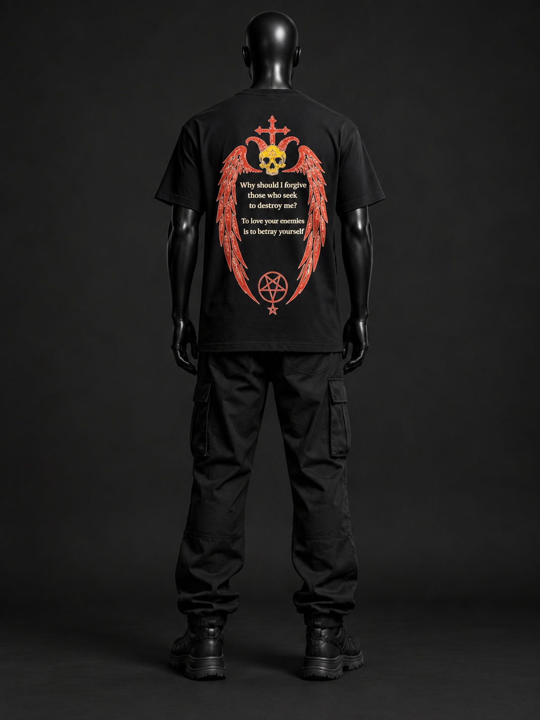 Seduction Oversized Tee – Black