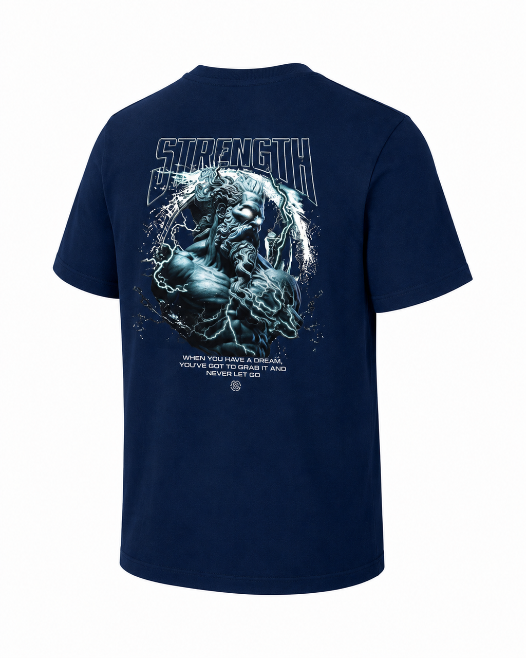 STRENGTH Oversized Tee — Navy