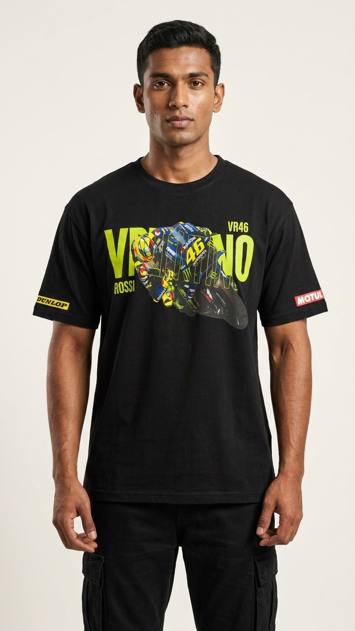 46 MOTOGP Racing Tee – Black (Valentino Rossi Edition)