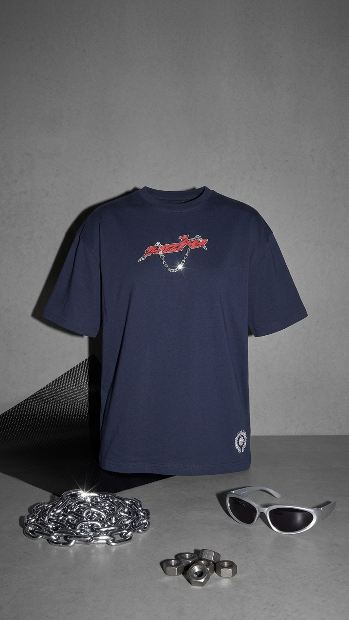 After Hours Oversized Tee – Midnight Navy