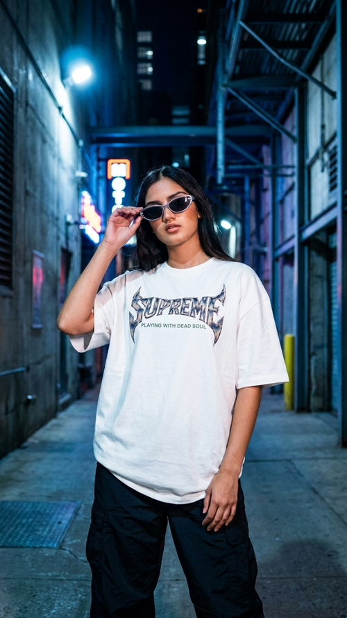 Chrome Soul Poster Tee – Off White