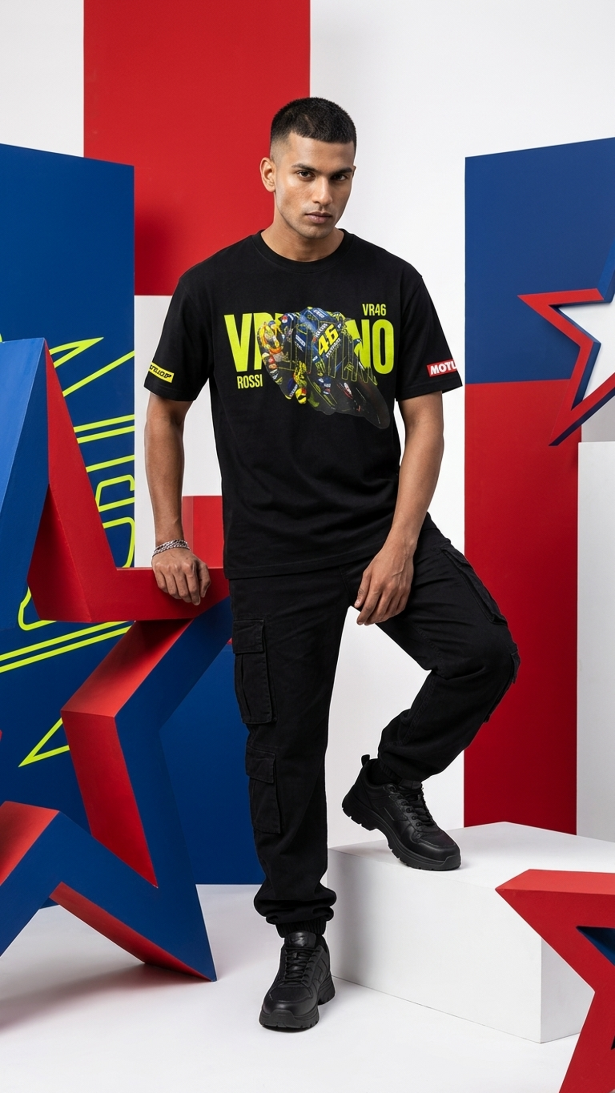46 MOTOGP Racing Tee – Black (Valentino Rossi Edition)